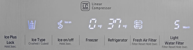 The LG LSC22991ST's touch screen controls are both subtle and responsive.