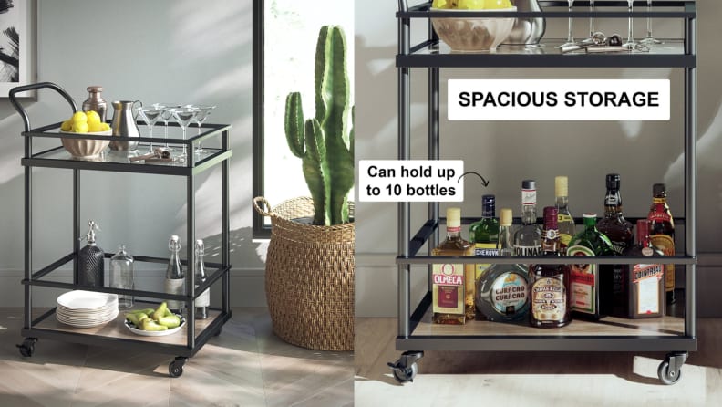 10 Affordable Bar Carts, Plus Accessories to Stock Them With