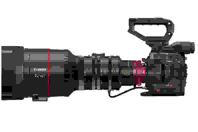 A manufacturer-supplied render of Canon's new 8K cinema camera.