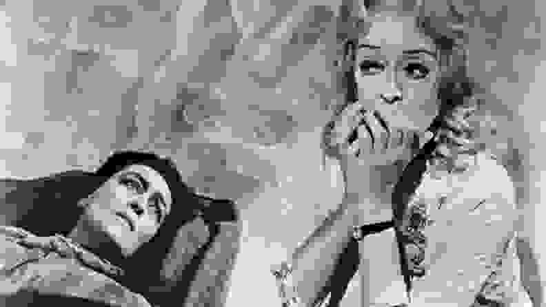 Bette Davis and Joan Crawford in a scene from "What Ever Happened to Baby Jane?"