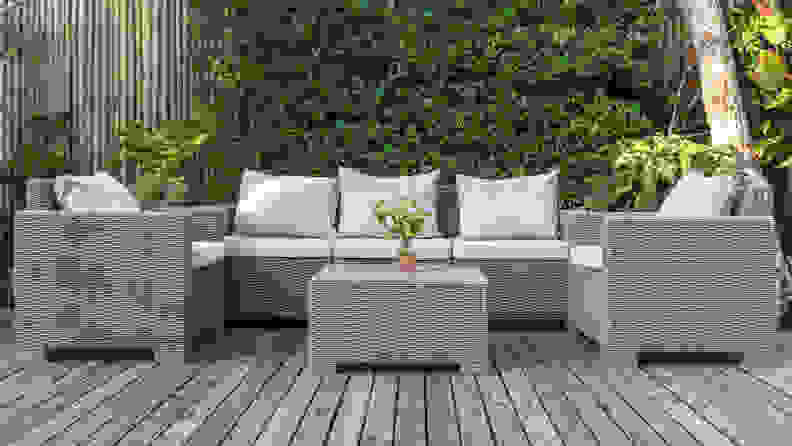 Just treat your outdoor furniture with protectorant once in a while and it'll be fine.