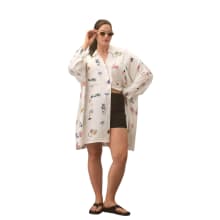 Product image of Corey Lynn Calter Long-Sleeve Printed Mini Shirt Dress