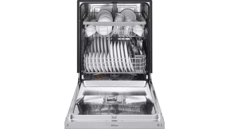 An LG 5545ST dishwasher