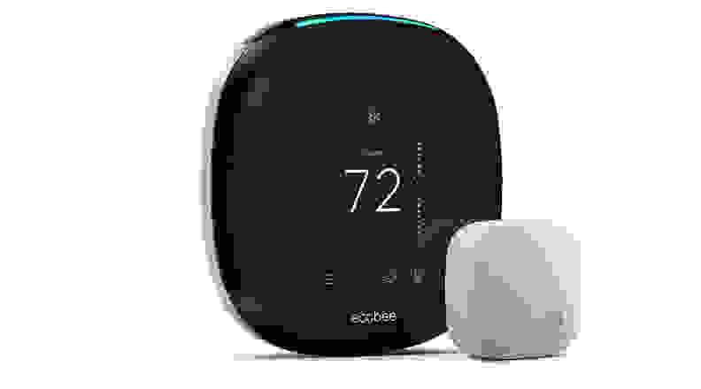 Ecobee4 smart thermostat with sensor