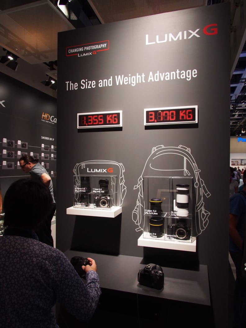 Panasonic's Size and Weight Comparison