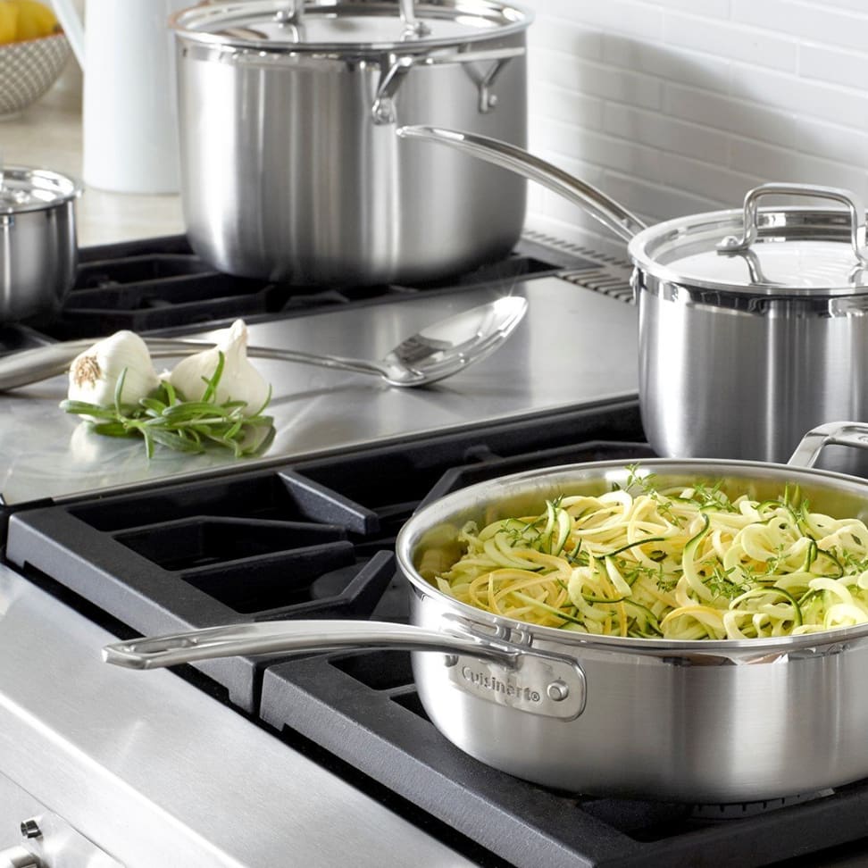 D5 Stainless 5-ply 7 Piece Stainless Steel Cookware Set