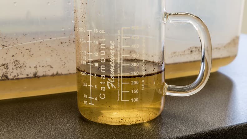 The "sweat" consisted of coffee, salt, and magnesium.