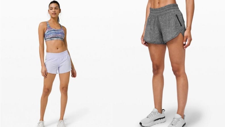 athletic shorts: Athleta, Lululemon 