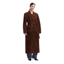 Product image of Alexa Chung for Madewell Double-Breasted Blazer Overcoat in Suede