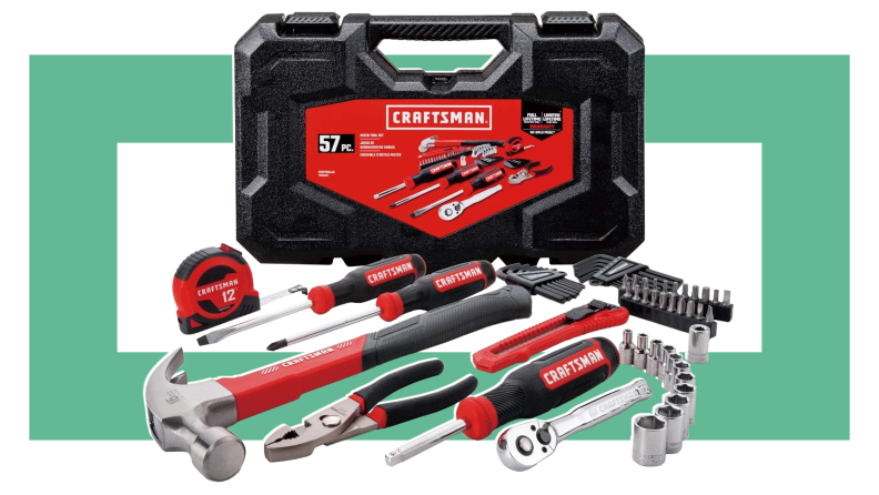 A Craftsman 57-piece tool set