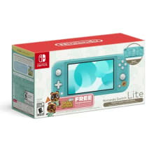 Product image of Nintendo Switch Lite (Timmy & Tommy’s Aloha Edition) Animal Crossing: New Horizons Bundle