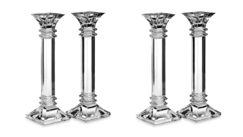 crystal candlesticks