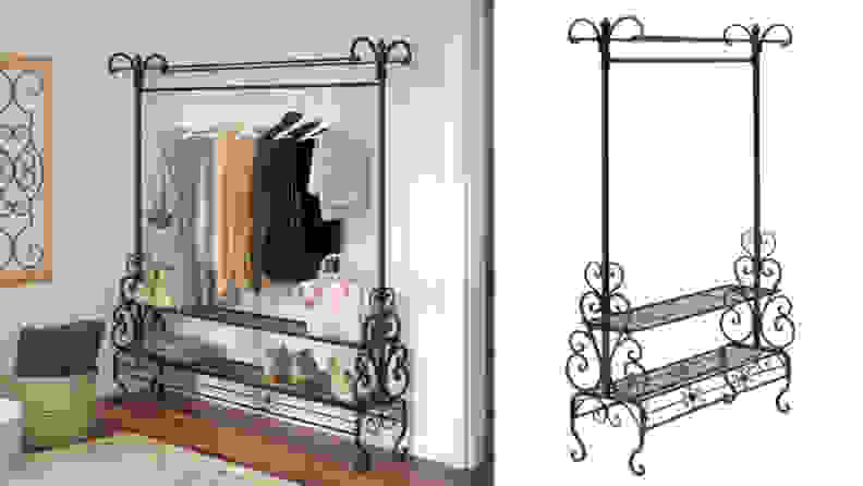 Not enough closet space? This garment rack is the perfect solution.