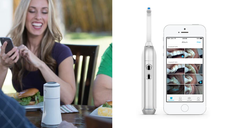 Smalt smart salt shaker and Prophix smart toothbrush