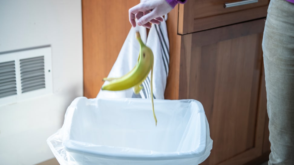 11.9 Gallon Trash Bin, Plastic Step On Kitchen Garbege Trash Can