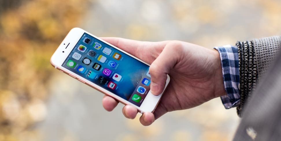 The iPhone 6s in use