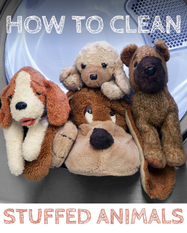 how to clean a stuffed animal with batteries