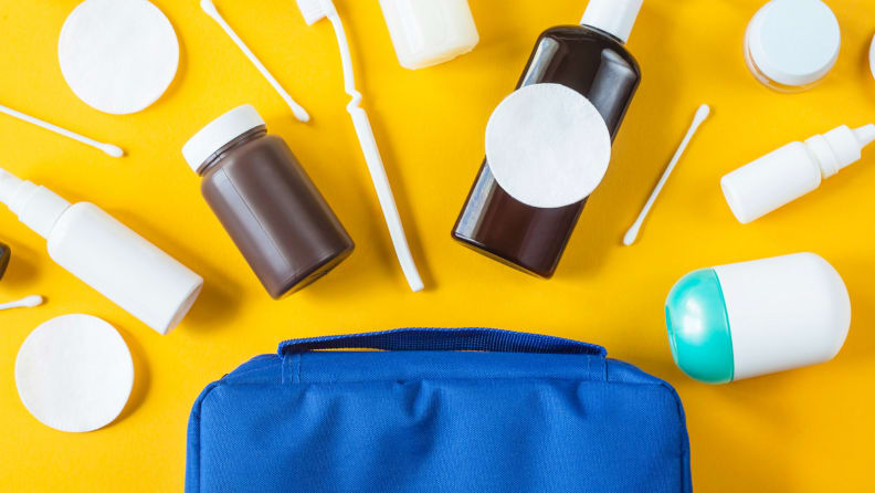 Toiletry bags should live in your carry-on.