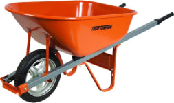 Product image of True Temper 6 cu. ft. Wheelbarrow w/ Steel Handles and Flat-Free Tire
