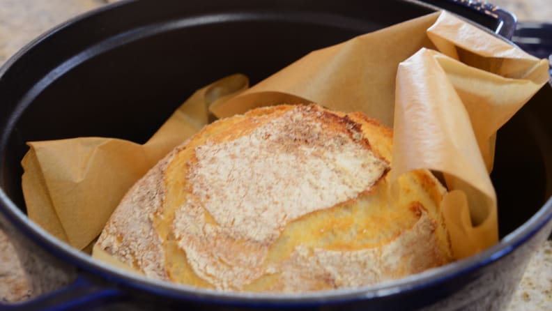 When it comes to bread making, my favorite tool is the Dutch oven.