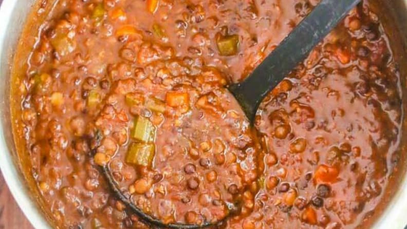 Instant Pot Lentil Chili Recipe