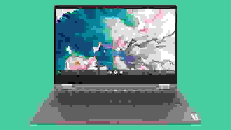 Close up of a lenovo flex 5.