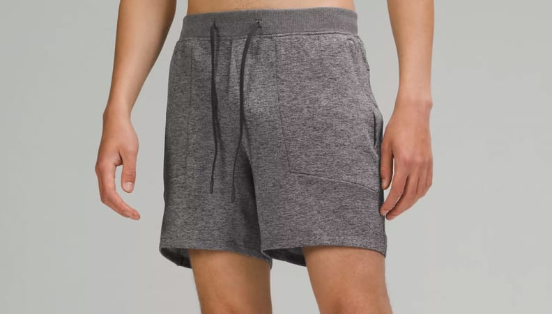 A person wears comfortable Lululemon shorts.