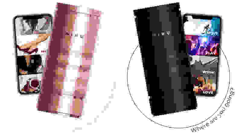 Ninu智能香水有两种不同的颜色选择:金属粉色和黑色。