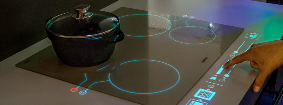 The Beko InnoWise concept is a virtual touch control system for the kitchen, like something out of a sci-fi movie.
