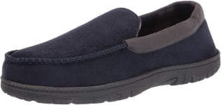 Hanes men's slippers house shoes moccasin comfort memory foam indoor outdoor fresh iq on sale