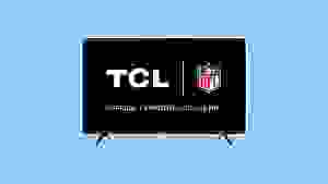TCL 3-Series Roku TV on blue background