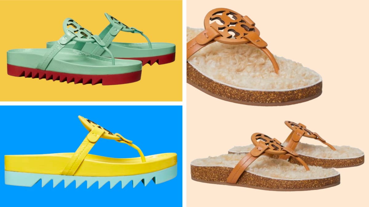 Cult-favorite Tory Burch Miller Cloud sandals are less than $90 this weekend