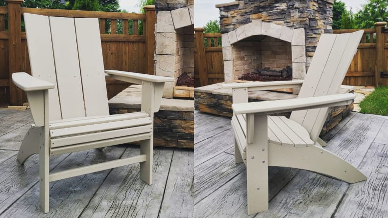 Crate & Barrel Paso Modern Adirondack Chair Dupe - The Daily Dupe