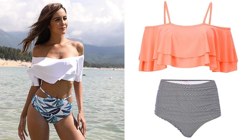 ruffle top bikini