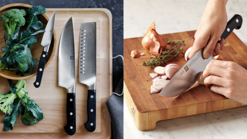 Zwilling Professional Chef Knife on Cutting Board