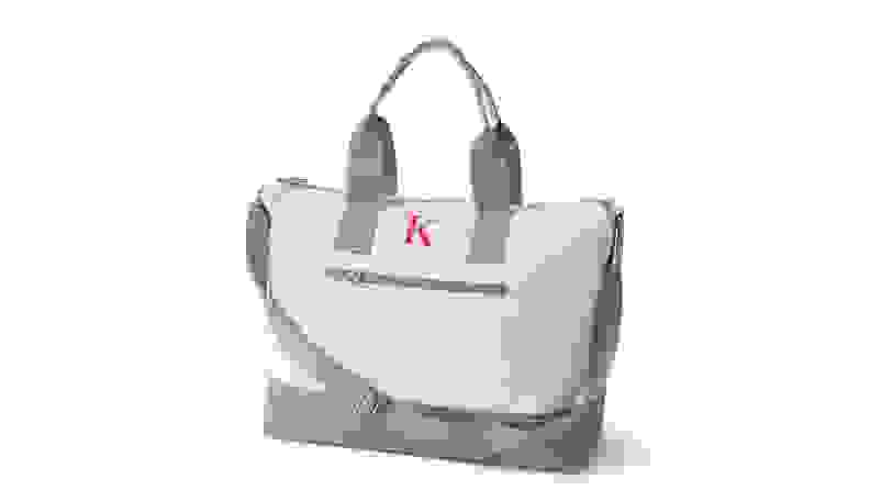 A canvas bag on a white background