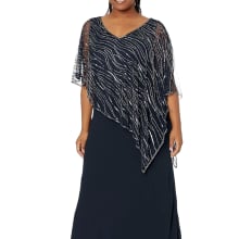 Product image of J Kara Pop-Over Beaded Dress
