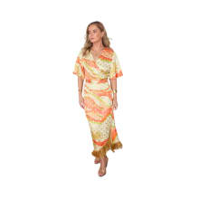 Product image of Pastel Palm Ceryes Wrap Dress