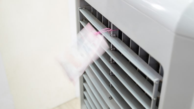 evaporative cooler closeup