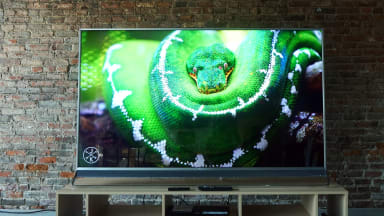 The 75-inch Hisense H10D presents a formidable picture