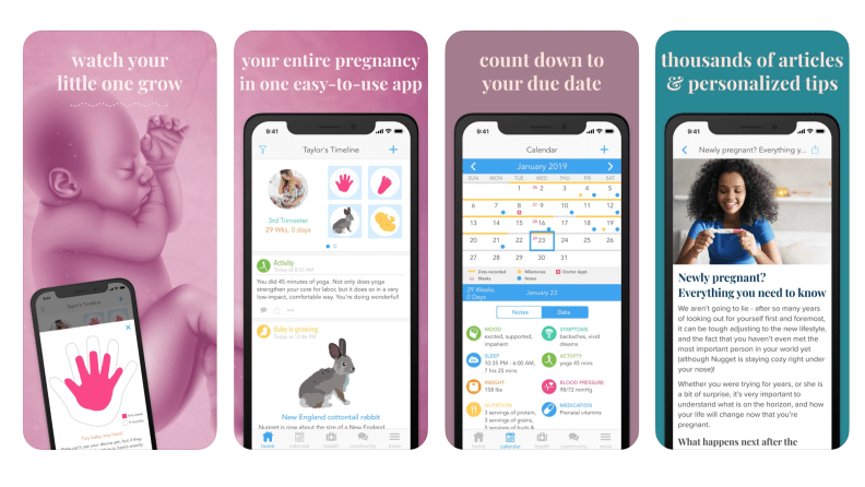 Ovia is a comprehensive pregnancy tracking app.