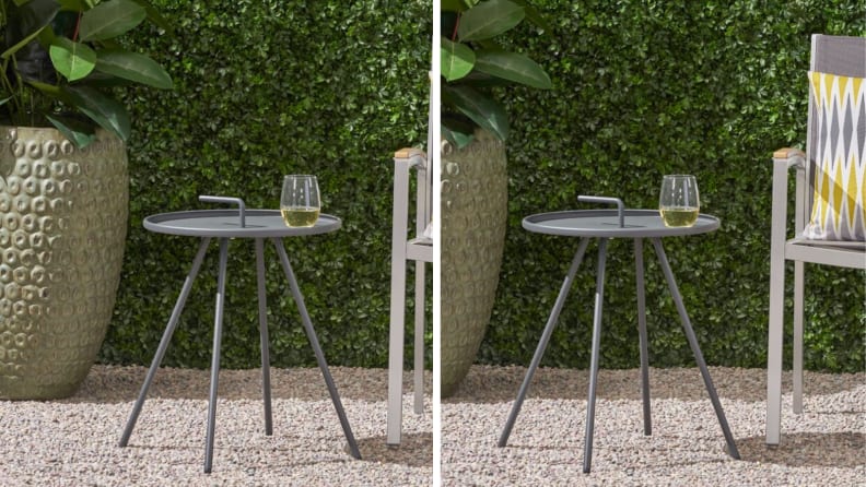gray side table