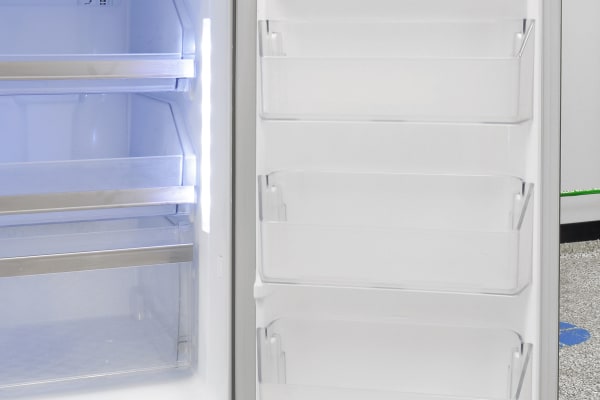 The LG LPXS30866D's freezer door storage on the right is identical to door storage on the left.