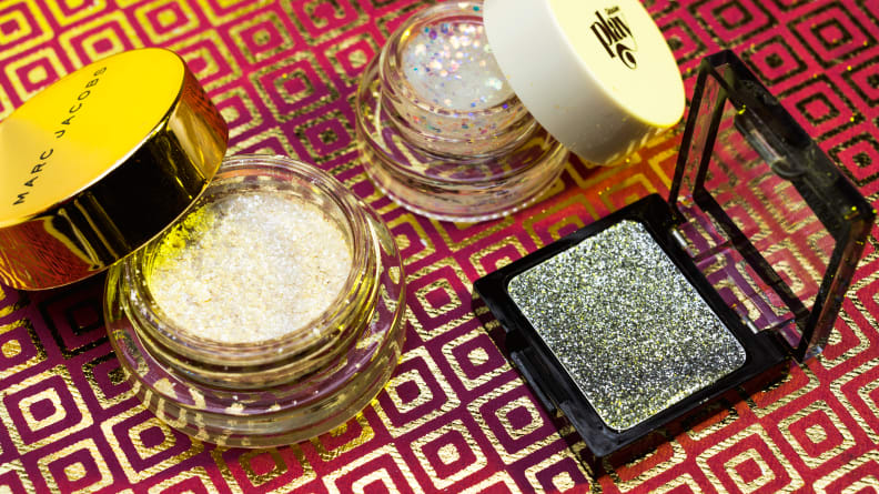 Glossier Play, Marc Jacobs, and Wet n Wild - Glitters