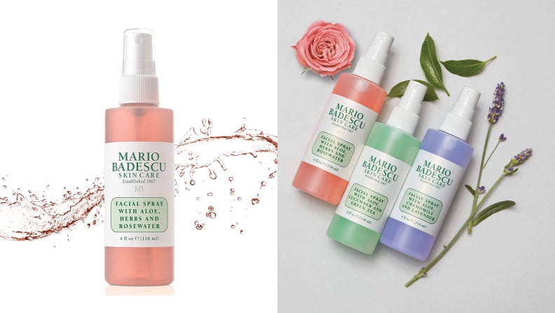 A photo of the Mario Badescu Facial Spray with Aloe, Herbs, and Rosewater.