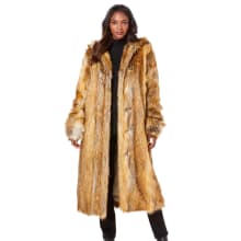 Product image of Roaman’s Full Length Faux Fur Coat With Hood
