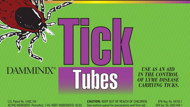 Tick tubes clean mice and other rodents of ticks.