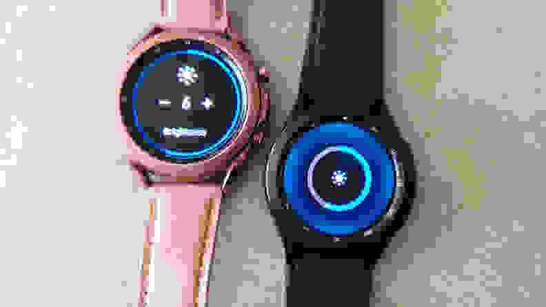 Two smartwatches side by side