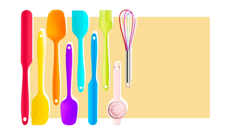 Food brushes, spoons, and spatulas.
