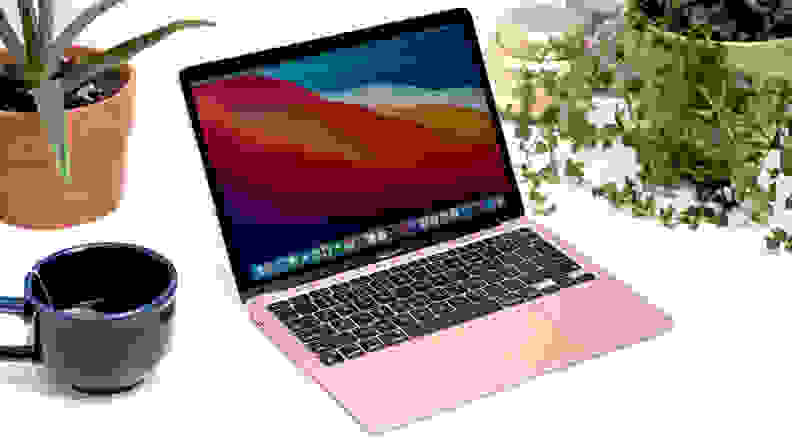 A pink Macbook Air M1.